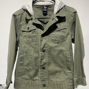 Shaun White Green Button Front Hooded Jacket women’s small